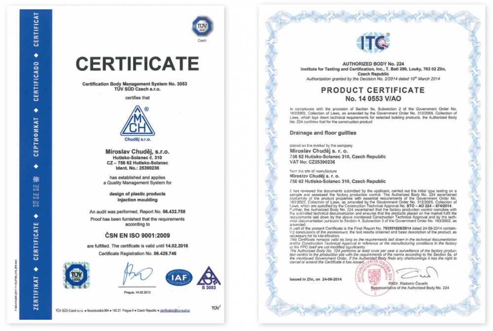 Сертификаты MCH